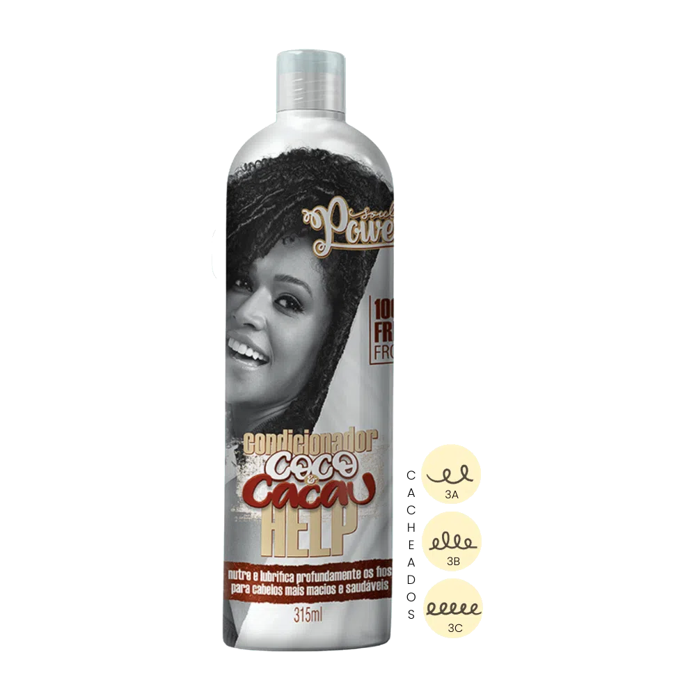 O Condicionador Coco & Cacau tem alto poder nutritivo, possui ativos emolientes e lubrificantes com alta carga lipídica que combatem o ressecamento, deixando os cabelos com aspecto mais natural, solto, macio e revitalizado.